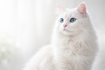 Obraz premium 하얀고양이