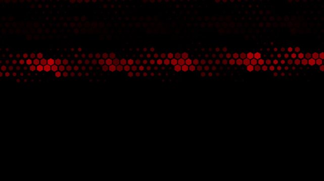 Red hexagons digital pattern abstract technology background motion graphics suitable for tech presentations, gaming overlays, digital displays, or science-related projects.