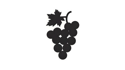 Simple Grape Bunch Illustration