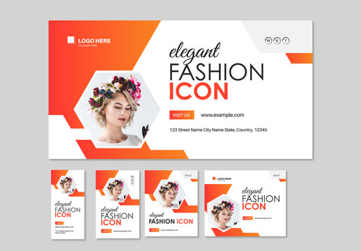 Fashion Web Banner Design Set