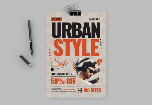 Modern Urban Fashion Flyer Template