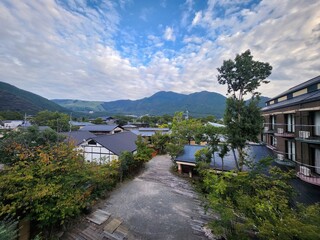 Fototapeta premium village in the mountains