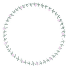 Obraz premium Hand drawn floral frames with flowers. Wreath. Elegant logo template. Vector illustration for labels, branding business identity, wedding invitation