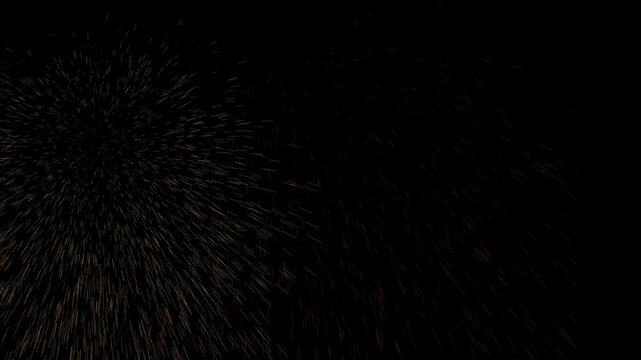 Bloom of firework with dark background,  real shining fireworks for celebration background. 
Fireworks Spectacular Composition in 4k. Fireworks display celebration with sound audio.