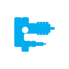 Inlet Diverter Internal Separator Component Minimal Line Vector Icon