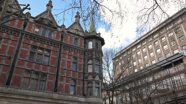 Europe's largest academic bookshop, located in a historic Grade II listed Gothic building near University College London, featuring five floors of specialist titles and a vinyl record store