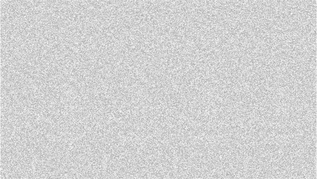 Abstract grey vector background with subtle grainy noise texture for retro design overlays. Grunge dust and scratches effect on white surface. Old film static tv screen pattern.