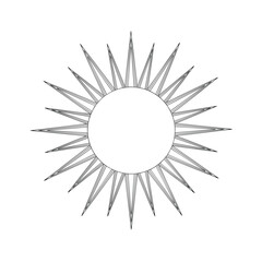 Colorful vector illustration of sun and clouds with sun and moon symbols in a bright summer sky design