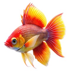 Fototapeta premium Exotic Marine Fish Illustration for Aquarium and Underwater Life Concept