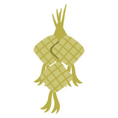 Ketupat Rice Cakes Illustration