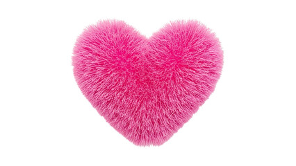 Soft Pink Fluffy Heart Shaped Plush Texture isolated on a transparent background fluffy texture plush transparent background