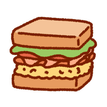 햄계란 샌드위치