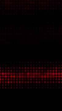 Red dots abstract pattern digital equalizer data visualization futuristic motion graphics
