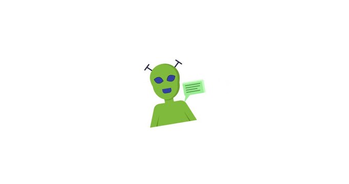 Alien Language Extraterrestrial Communication Animation