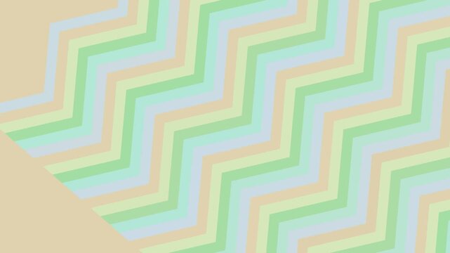 Pastel Colored Zig Zag Pattern Background.