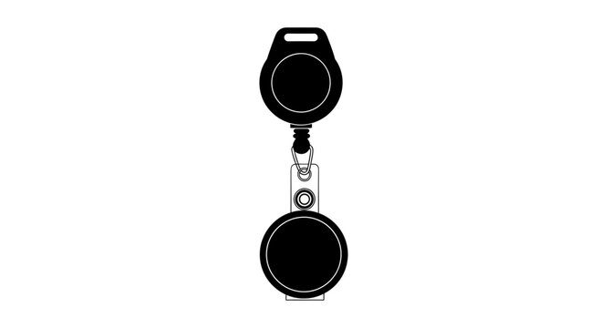 Retractable Badge Reel Holder with Clip and Lanyard