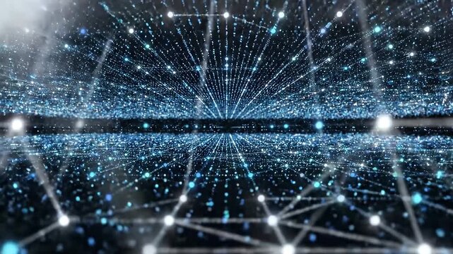 Futuristic Network Connections and Technology.