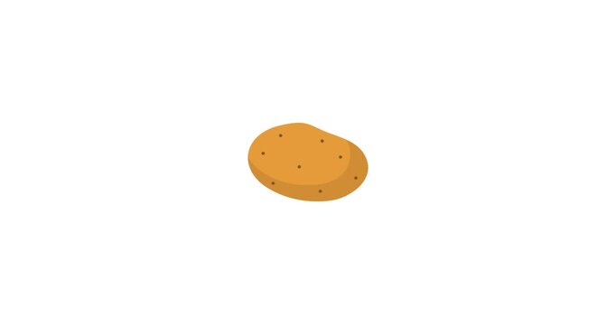 Potato Vegetable Brown Tuber Animation