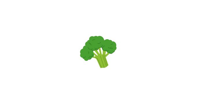 Broccoli Vegetable Green Tree Animation