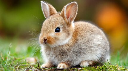 Obraz premium Rabbit hopping across farmland, illustrating the connection between wildlife and agricultural landscapes.