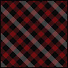 Red and Black Plaid Pattern Fabric Design for Textile Background