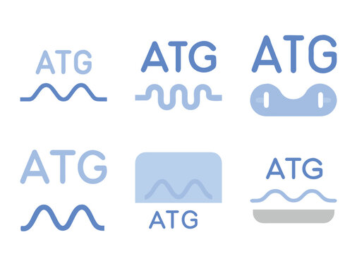 Visual representation of ATG start codon variations with different structural metaphors