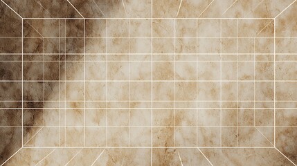 Grid pattern on soft surface with thin white lines creating a geometric design in a neutral color