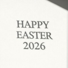 Happy Easter 2026 greeting card design