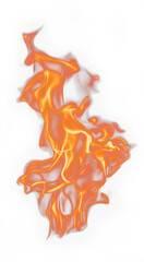 Vibrant Flame Fire: An Abstract Orange Dynamic Energy Display