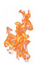 Fire flame, an abstract energy display with vibrant orange and dynamic motion against a dark background, perfect for captivating designs and visual effects.