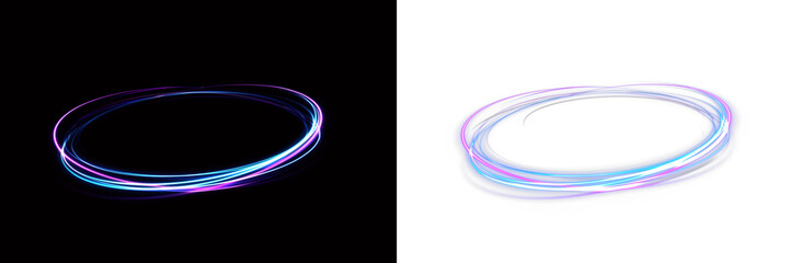 Brilliant yellow magic trail with spark particles. Dynamic curves simulate wind and motion. Perfect fantasy style © Vitalii