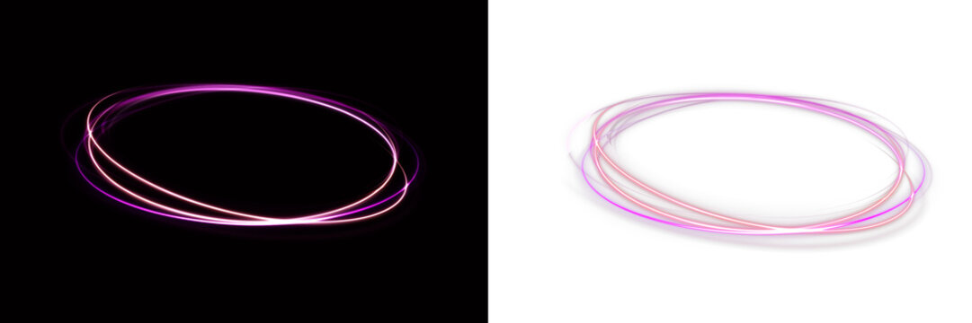 Shining magic dust circle with yellow light. Smooth twist lines create fantasy atmosphere. Ideal decorative element.