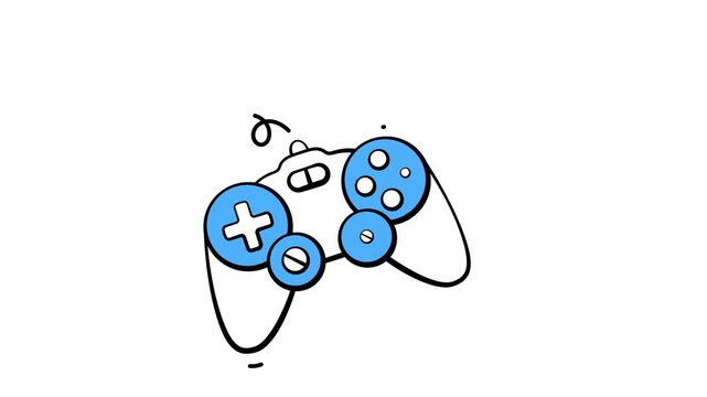 Ready to use animated icon of video game controller