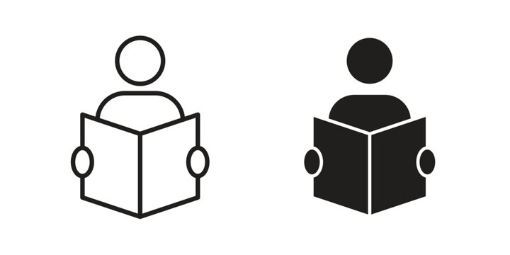 Book open reader icon