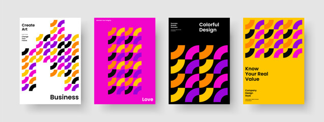 Fototapeta premium Geometric Poster Layout. Abstract Brochure Design. Modern Background Template. Report. Flyer. Book Cover. Business Presentation. Banner. Leaflet. Notebook. Magazine. Portfolio. Handbill. Catalog