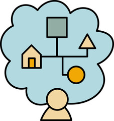 Obraz premium Person thinking creatively with innovative ideas