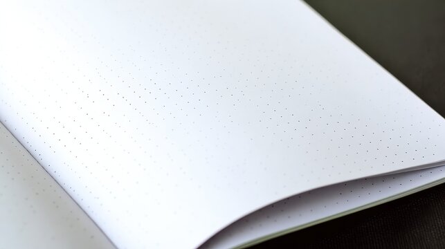 Dot grid notebook, faint grey dots, bullet journal texture, clean minimal