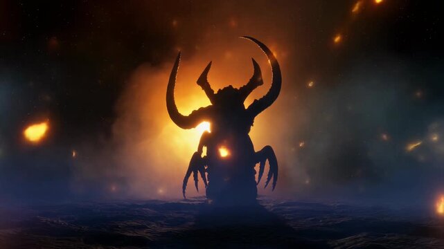 Cthulhu Mythos Creature in Dark Fantasy Landscape.