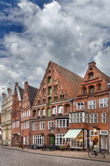 Street in Luneburg city center, Germany