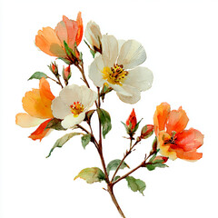  watercolor bouquet of  flowers