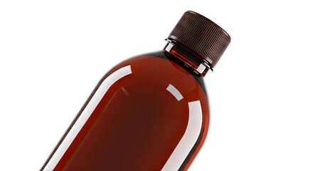 Amber Plastic Bottle with Cap