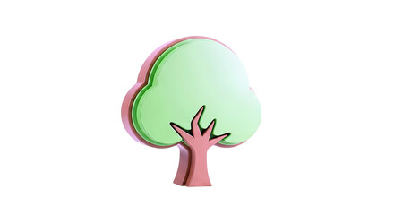 Stylized Layered Tree Icon