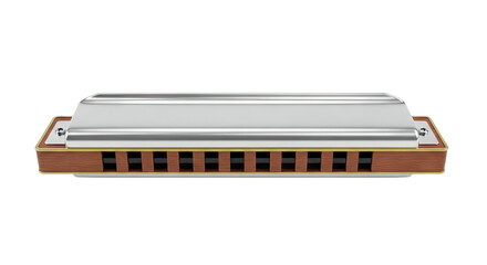 Close-up of a Diatonic Harmonica