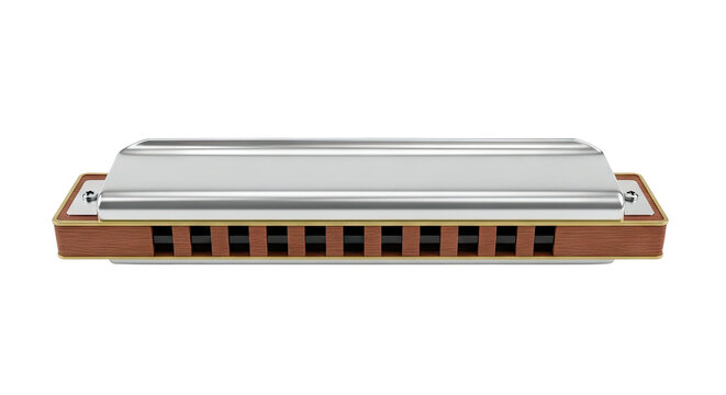 Close-up of a Diatonic Harmonica