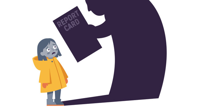 Childs Fear of Report Card and Parental Disappointment.