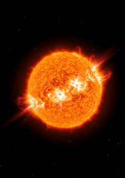 Solar Flare's Embrace