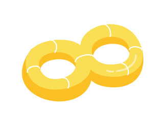 Summer holiday activity symbols set Lifebuoy