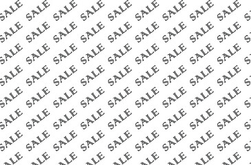 Fototapeta premium Black Sale Seamless Text seamless Pattern