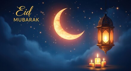 Fototapeta premium Eid Mubarak