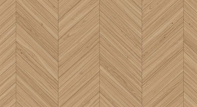 Wooden floor with herringbone pattern